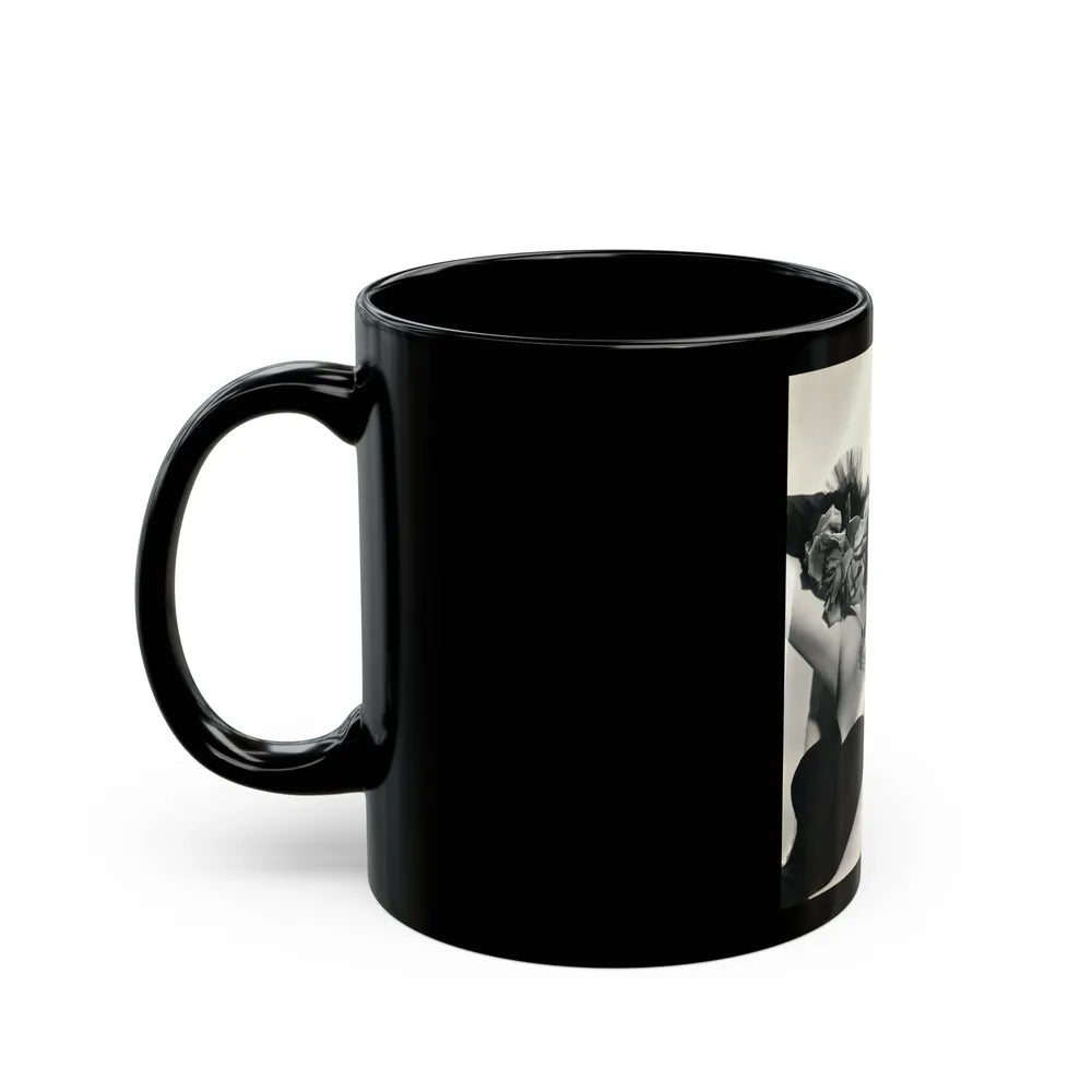 Adele Jergens #276 (Vintage Female Icon) Black Coffee Mug-Go Mug Yourself