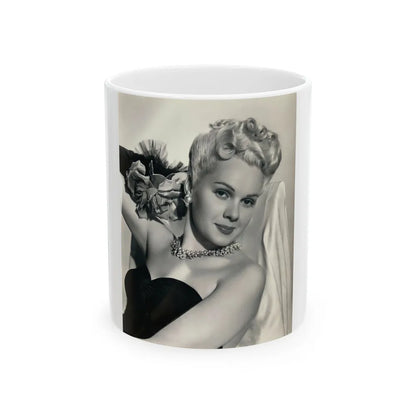 Adele Jergens #276 (Vintage Female Icon) White Coffee Mug-11oz-Go Mug Yourself