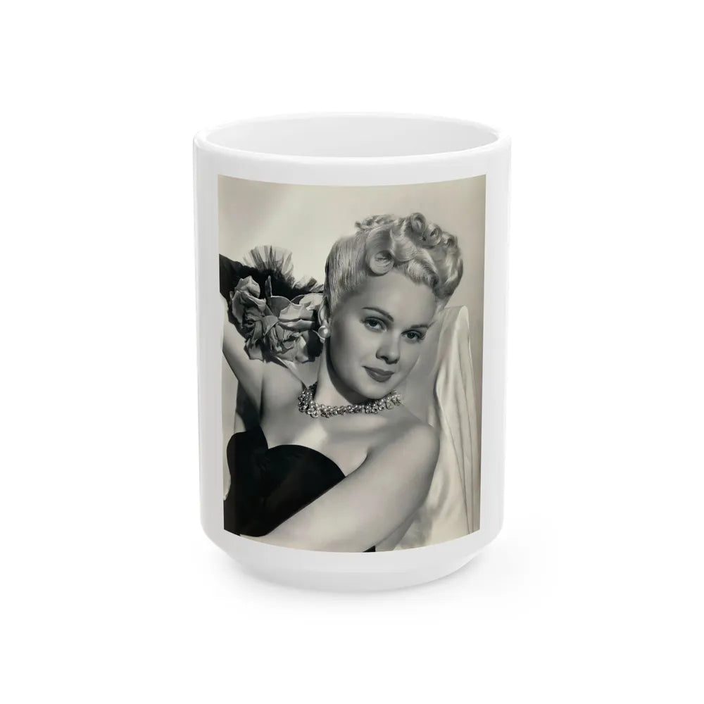 Adele Jergens #276 (Vintage Female Icon) White Coffee Mug-15oz-Go Mug Yourself