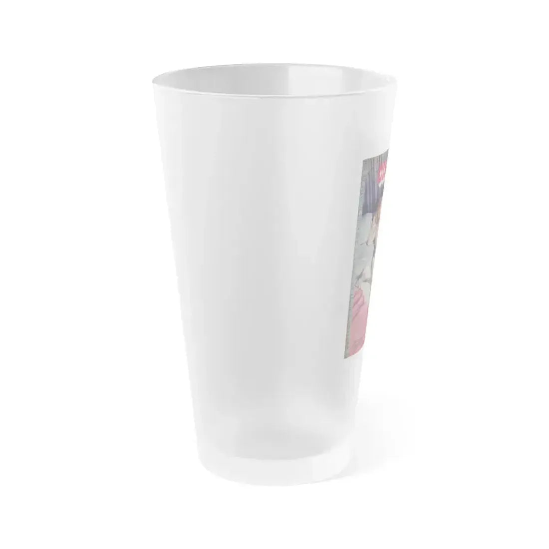 Adele Jergens #277 - Mag. Cover (Vintage Female Icon) Frosted Pint Glass 16oz - Go Mug Yourself