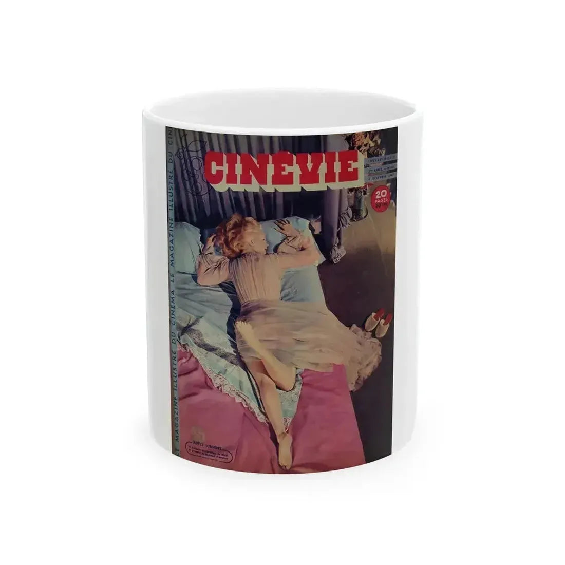 Adele Jergens #277 - Mag. Cover (Vintage Female Icon) White Coffee Mug 11oz - Go Mug Yourself