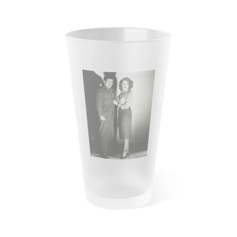 Adele Jergens #278 (Vintage Female Icon) Frosted Pint Glass 16oz-16oz-Frosted-Go Mug Yourself