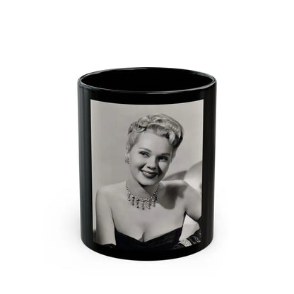 Adele Jergens #279 (Vintage Female Icon) Black Coffee Mug-11oz-Go Mug Yourself