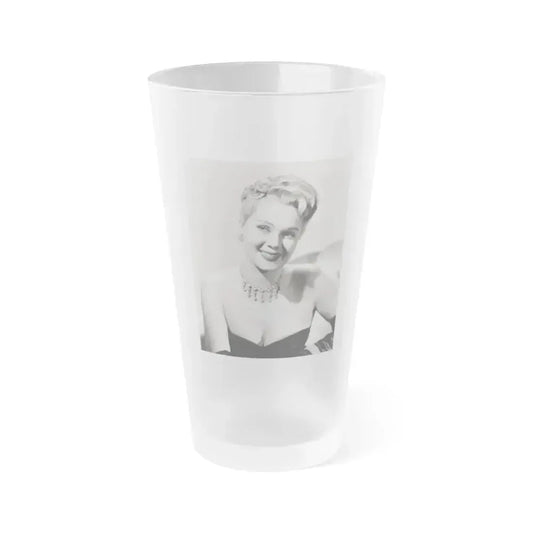 Adele Jergens #279 (Vintage Female Icon) Frosted Pint Glass 16oz 16oz Frosted - Go Mug Yourself