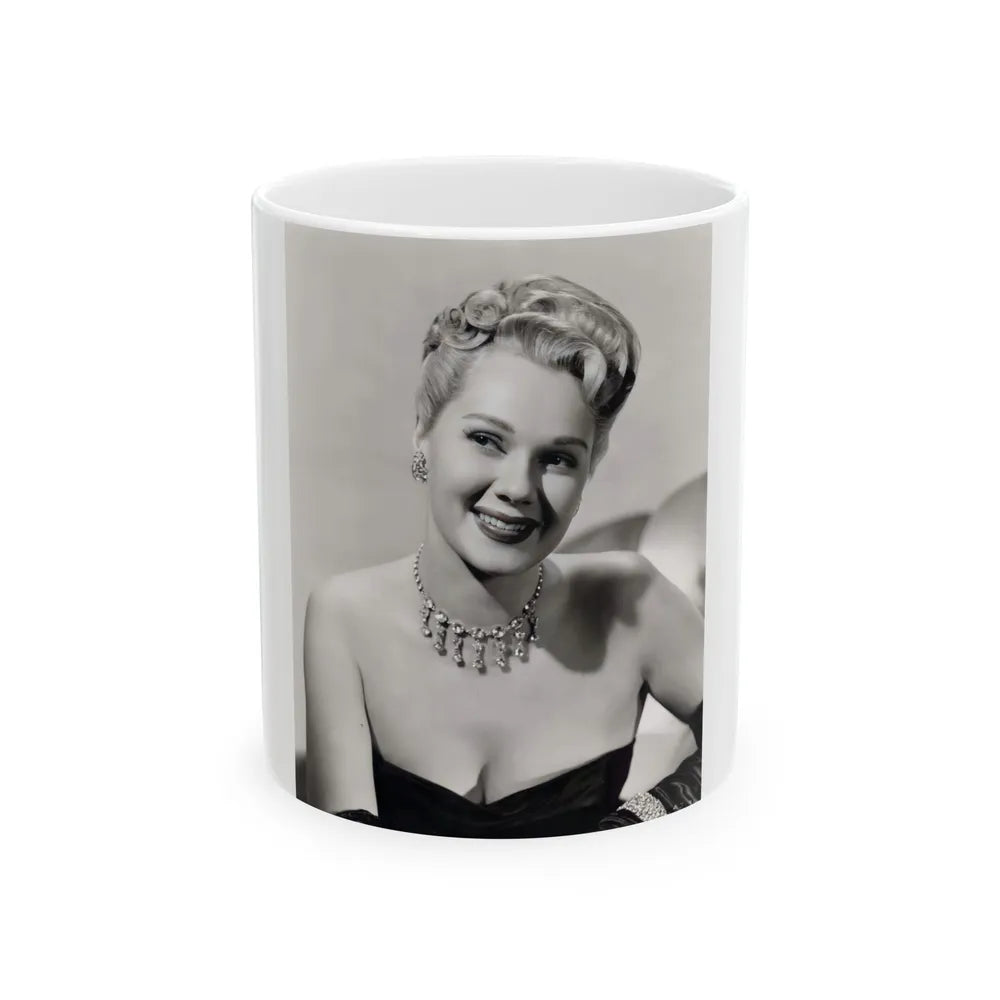 Adele Jergens #279 (Vintage Female Icon) White Coffee Mug-11oz-Go Mug Yourself