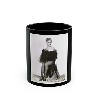 Adele Jergens #28 (Vintage Female Icon) Black Coffee Mug 11oz - Go Mug Yourself