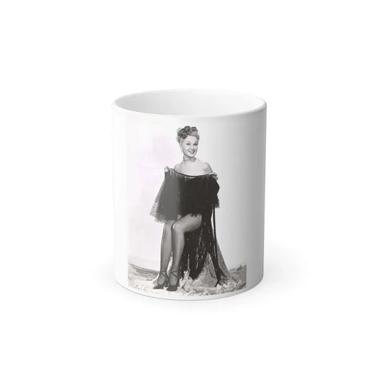 Adele Jergens #28 (Vintage Female Icon) Color Changing Coffee Mug 11oz - Go Mug Yourself