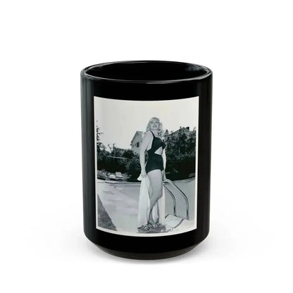 Adele Jergens #281 (Vintage Female Icon) Black Coffee Mug 15oz - Go Mug Yourself