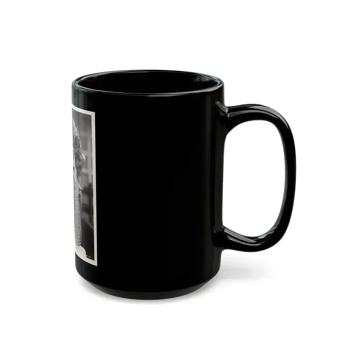 Adele Jergens #282 - 8x10 Vintage B&W Upper Body Glamour Photo from 8-8-50 (Vintage Female Icon) Black Coffee Mug - Go Mug Yourself