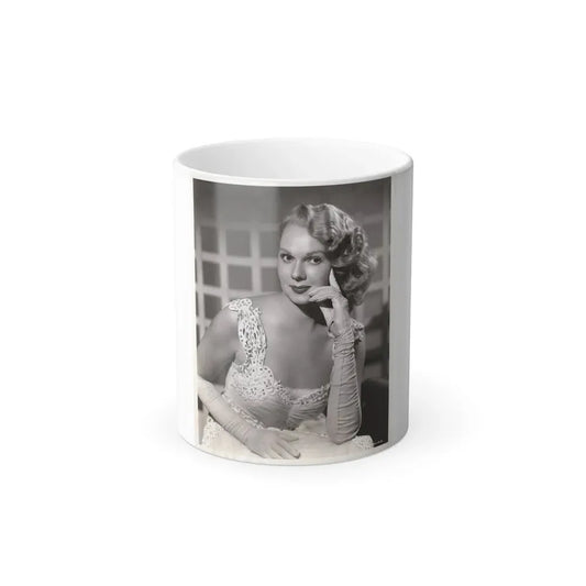 Adele Jergens #282 - 8x10 Vintage B&W Upper Body Glamour Photo from 8-8-50 (Vintage Female Icon) Color Changing Coffee Mug 11oz - Go Mug Yourself