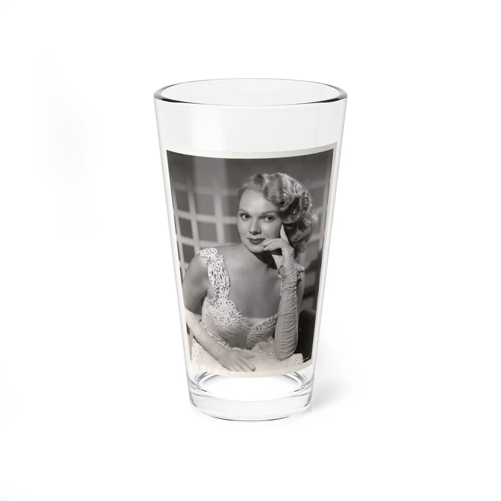 Adele Jergens #282 - 8x10 Vintage B&W Upper Body Glamour Photo from 8-8-50 (Vintage Female Icon) Pint Glass 16oz-16oz-Go Mug Yourself