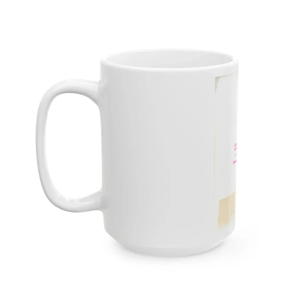 Adele Jergens #282 - 8x10 Vintage B&W Upper Body Glamour Photo from 8-8-50_1 (Vintage Female Icon) White Coffee Mug - Go Mug Yourself