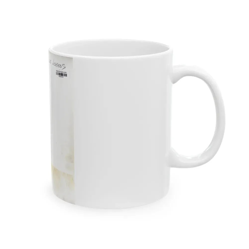 Adele Jergens #282 - 8x10 Vintage B&W Upper Body Glamour Photo from 8-8-50_1 (Vintage Female Icon) White Coffee Mug - Go Mug Yourself