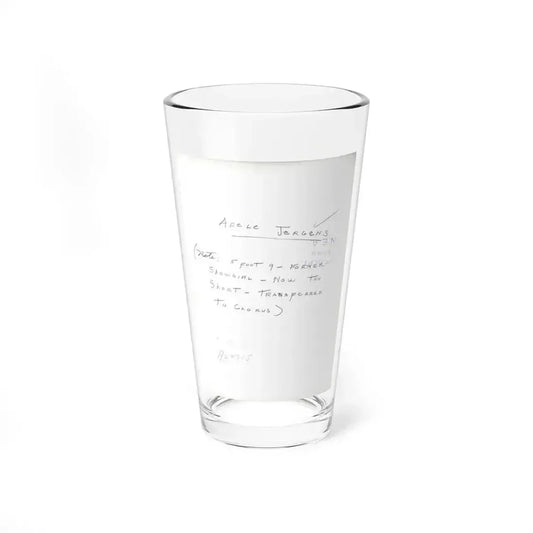 Adele Jergens #285 - 8x10 Vinatge B&W Waist to Head  Glamour Photo Showgirl to Chorus Girl from 7-10-38 1 (Vintage Female Icon) Pint Glass 16oz 16oz - Go Mug Yourself