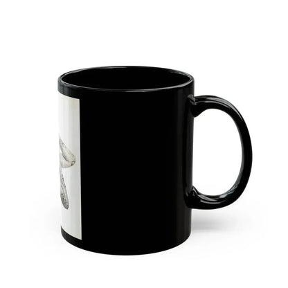 Adele Jergens #285 - 8x10 Vinatge B&W Waist to Head  Glamour Photo Showgirl to Chorus Girl from 7-10-38 (Vintage Female Icon) Black Coffee Mug - Go Mug Yourself
