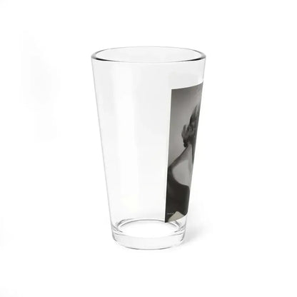 Adele Jergens #286 - 8x10 Vinatge B&W Shoulder to Head  Glamour Portrait Photo from 1952 (Vintage Female Icon) Pint Glass 16oz - Go Mug Yourself