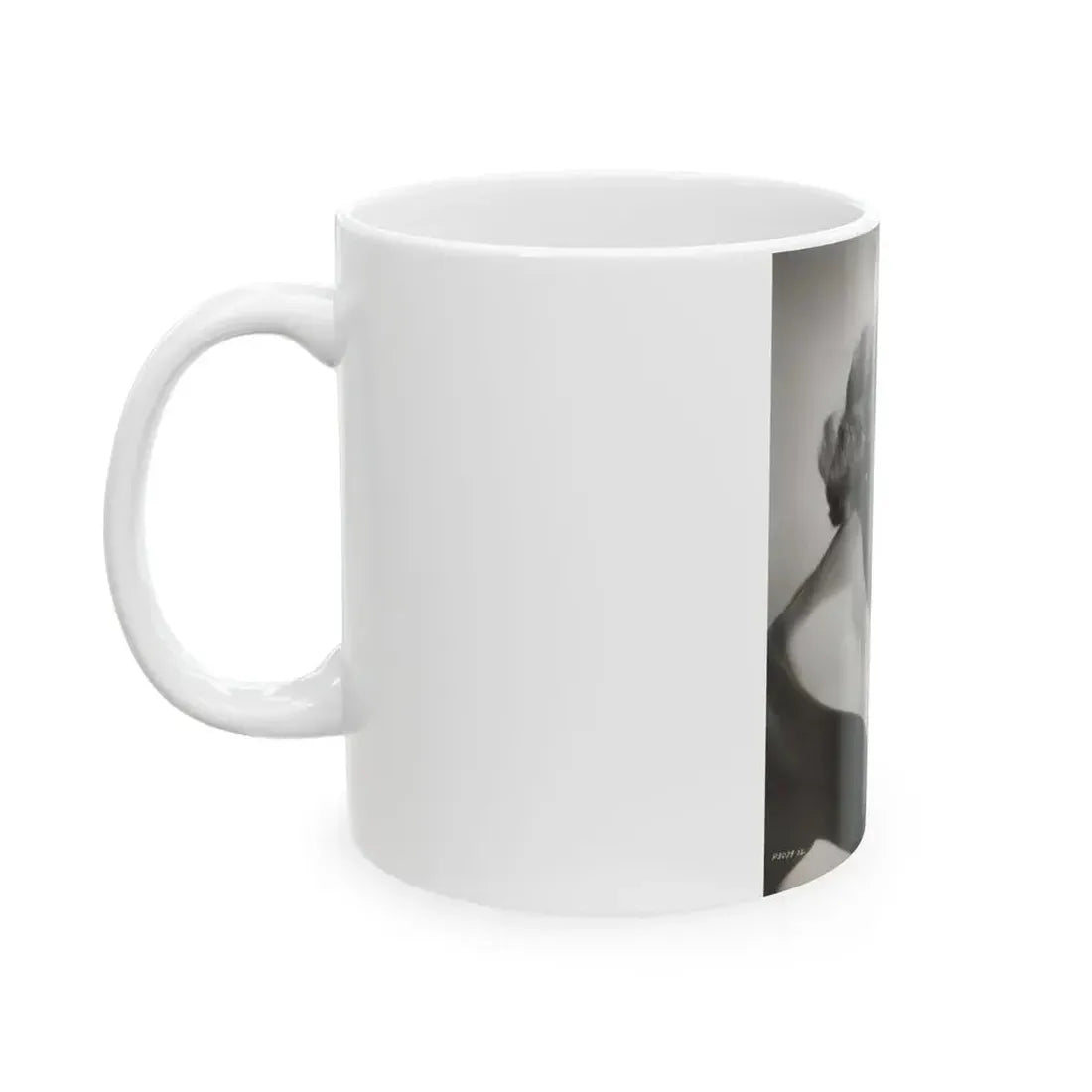 Adele Jergens #286 - 8x10 Vinatge B&W Shoulder to Head  Glamour Portrait Photo from 1952 (Vintage Female Icon) White Coffee Mug - Go Mug Yourself