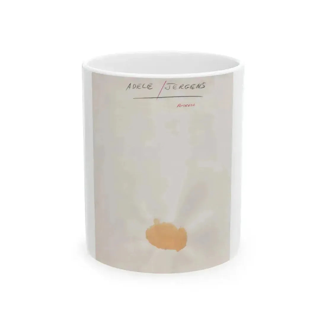 Adele Jergens #286 - 8x10 Vinatge B&W Shoulder to Head  Glamour Portrait Photo from 1952_1 (Vintage Female Icon) White Coffee Mug 11oz - Go Mug Yourself