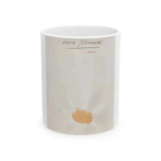 Adele Jergens #286 - 8x10 Vinatge B&W Shoulder to Head  Glamour Portrait Photo from 1952_1 (Vintage Female Icon) White Coffee Mug 11oz - Go Mug Yourself