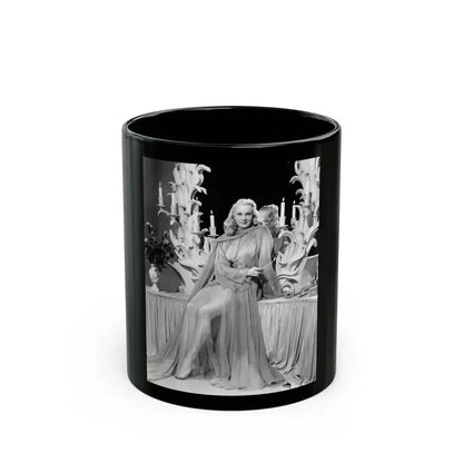 Adele Jergens #287 (Vintage Female Icon) Black Coffee Mug 11oz - Go Mug Yourself