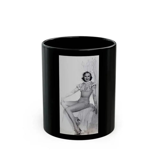 Adele Jergens #33 - Very Early 30's Era Photo (Vintage Female Icon) Black Coffee Mug 11oz - Go Mug Yourself