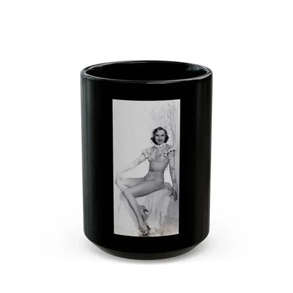 Adele Jergens #33 - Very Early 30's Era Photo (Vintage Female Icon) Black Coffee Mug 15oz - Go Mug Yourself