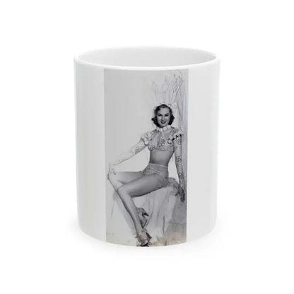 Adele Jergens #33 - Very Early 30's Era Photo (Vintage Female Icon) White Coffee Mug 11oz - Go Mug Yourself