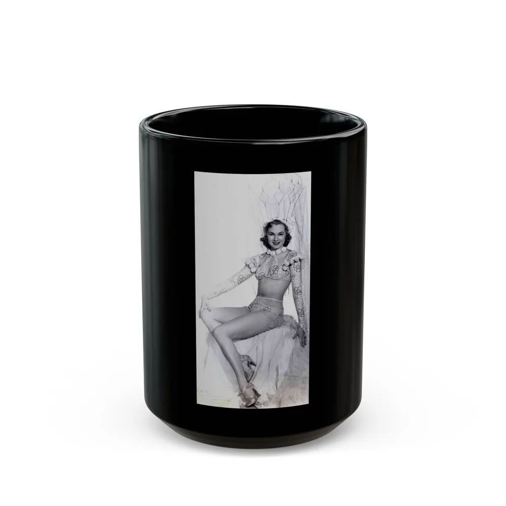 Adele Jergens #33 - Very Early 30's Era Photo (Vintage Female Icon) Black Coffee Mug-15oz-Go Mug Yourself