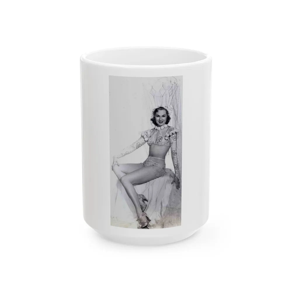 Adele Jergens #33 - Very Early 30's Era Photo (Vintage Female Icon) White Coffee Mug-15oz-Go Mug Yourself