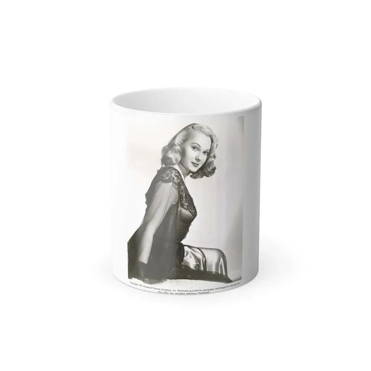 Adele Jergens #37 (Vintage Female Icon) Color Changing Coffee Mug 11oz - Go Mug Yourself