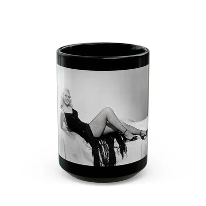 Adele Jergens #44 (Vintage Female Icon) Black Coffee Mug 15oz - Go Mug Yourself