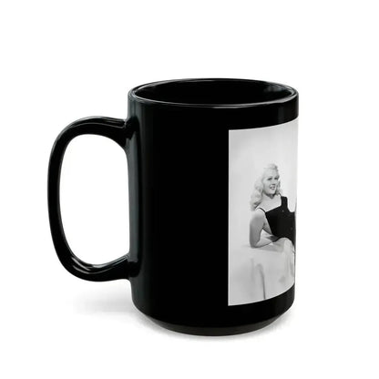 Adele Jergens #44 (Vintage Female Icon) Black Coffee Mug - Go Mug Yourself