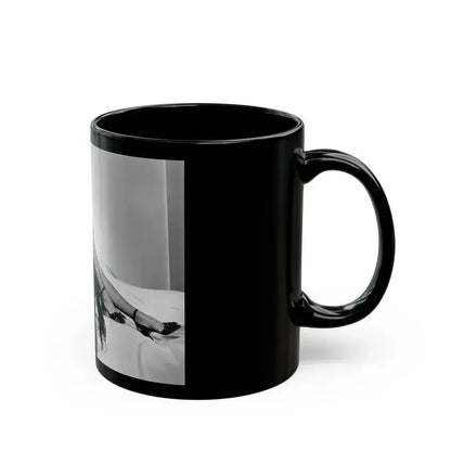 Adele Jergens #44 (Vintage Female Icon) Black Coffee Mug - Go Mug Yourself