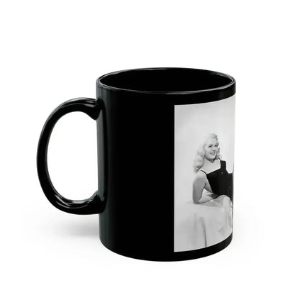 Adele Jergens #44 (Vintage Female Icon) Black Coffee Mug - Go Mug Yourself