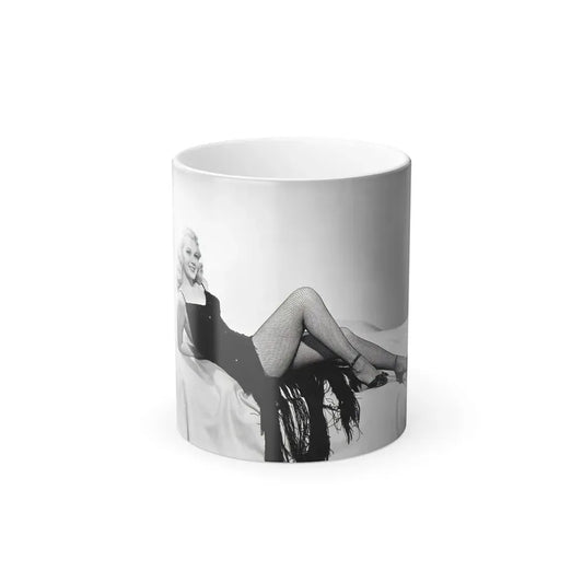 Adele Jergens #44 (Vintage Female Icon) Color Changing Coffee Mug 11oz - Go Mug Yourself