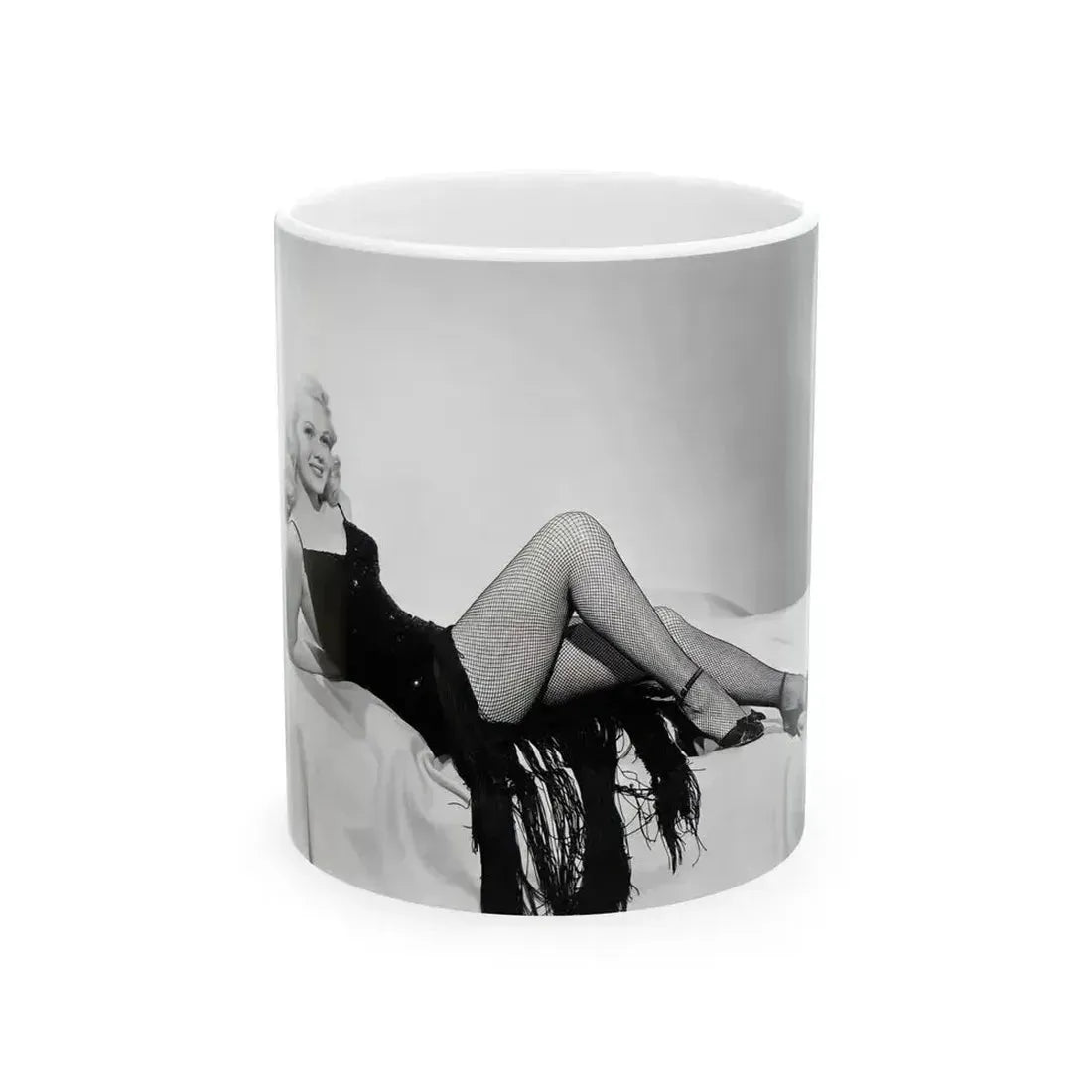 Adele Jergens #44 (Vintage Female Icon) White Coffee Mug 11oz - Go Mug Yourself