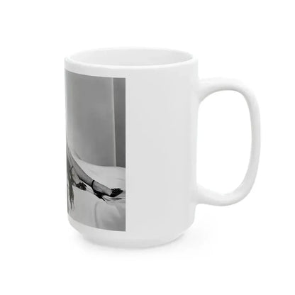 Adele Jergens #44 (Vintage Female Icon) White Coffee Mug - Go Mug Yourself