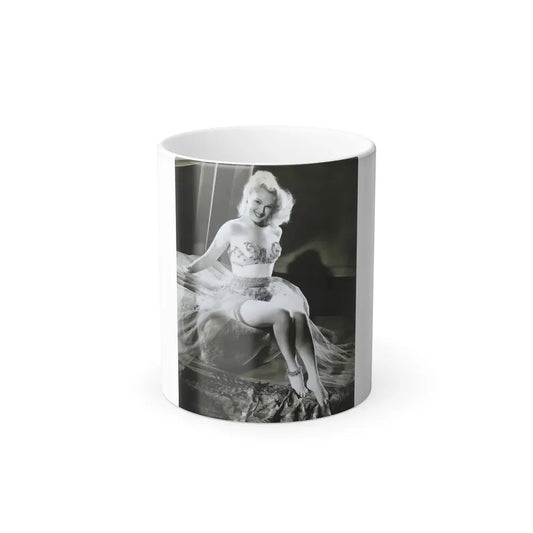 Adele Jergens #47 (Vintage Female Icon) Color Changing Coffee Mug 11oz - Go Mug Yourself