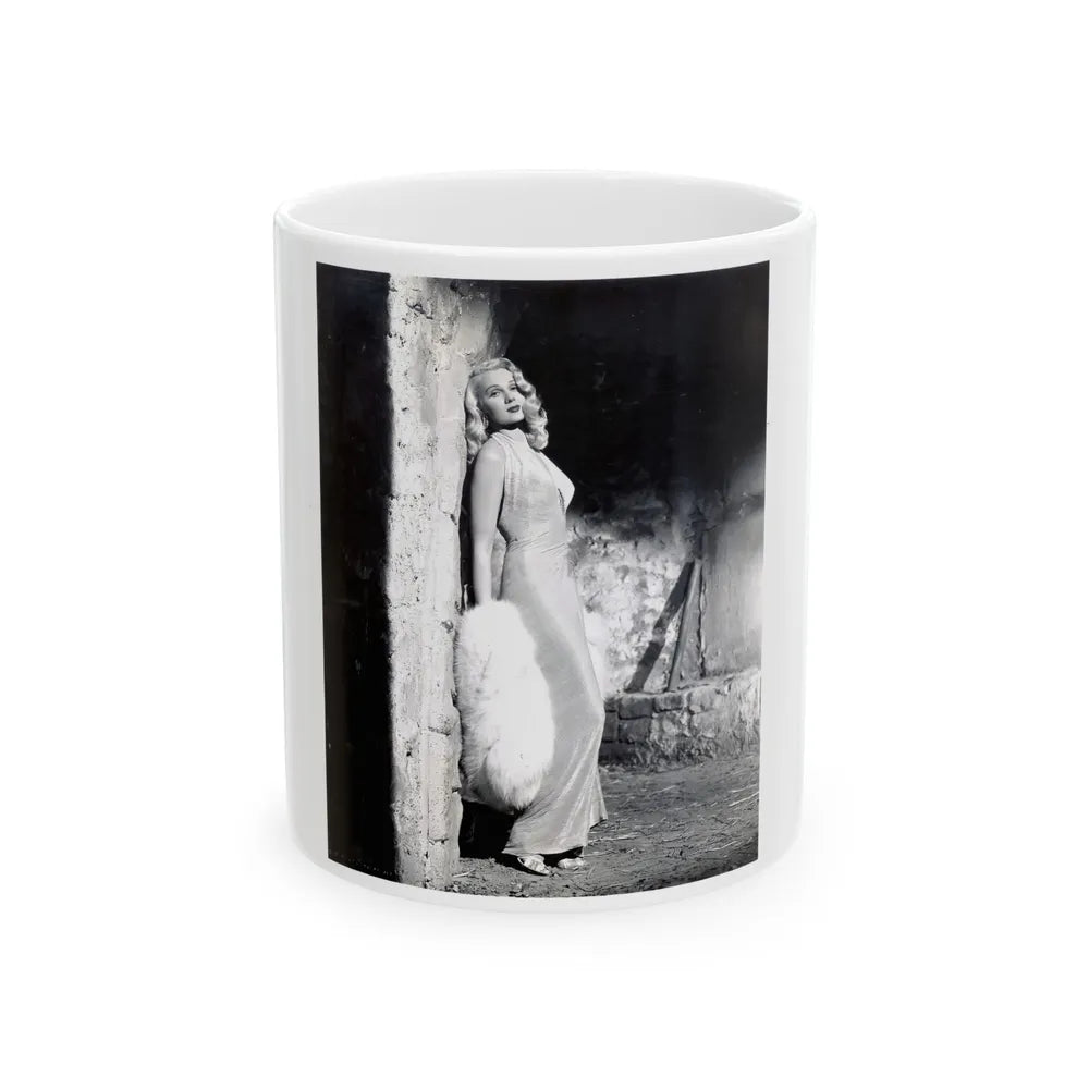 Adele Jergens #48 (Vintage Female Icon) White Coffee Mug-11oz-Go Mug Yourself