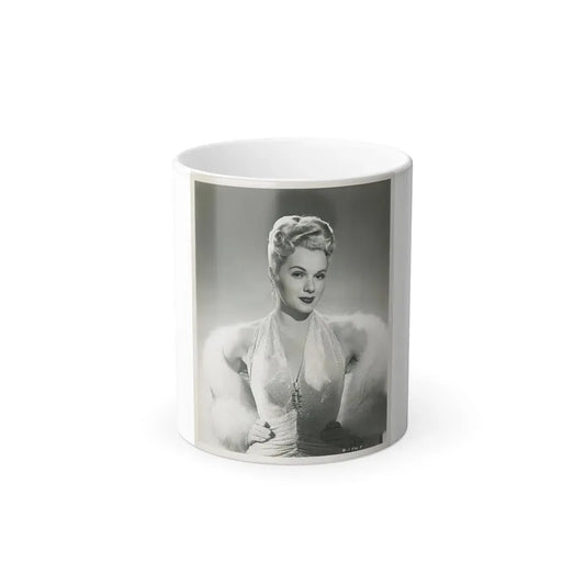 Adele Jergens #49 (Vintage Female Icon) Color Changing Coffee Mug 11oz - Go Mug Yourself