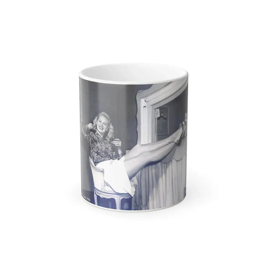 Adele Jergens #50 (Vintage Female Icon) Color Changing Coffee Mug 11oz - Go Mug Yourself