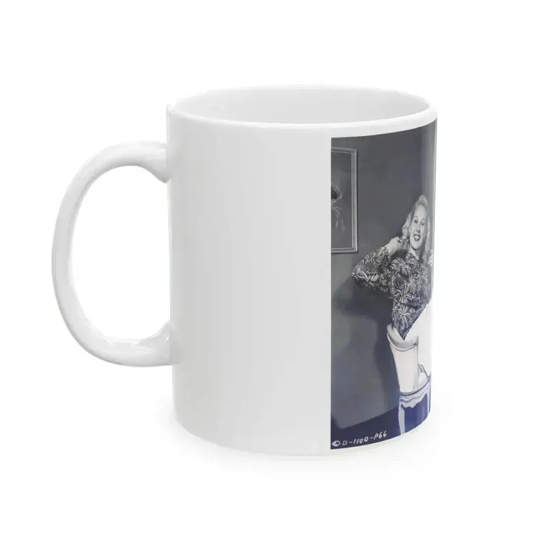 Adele Jergens #50 (Vintage Female Icon) White Coffee Mug - Go Mug Yourself