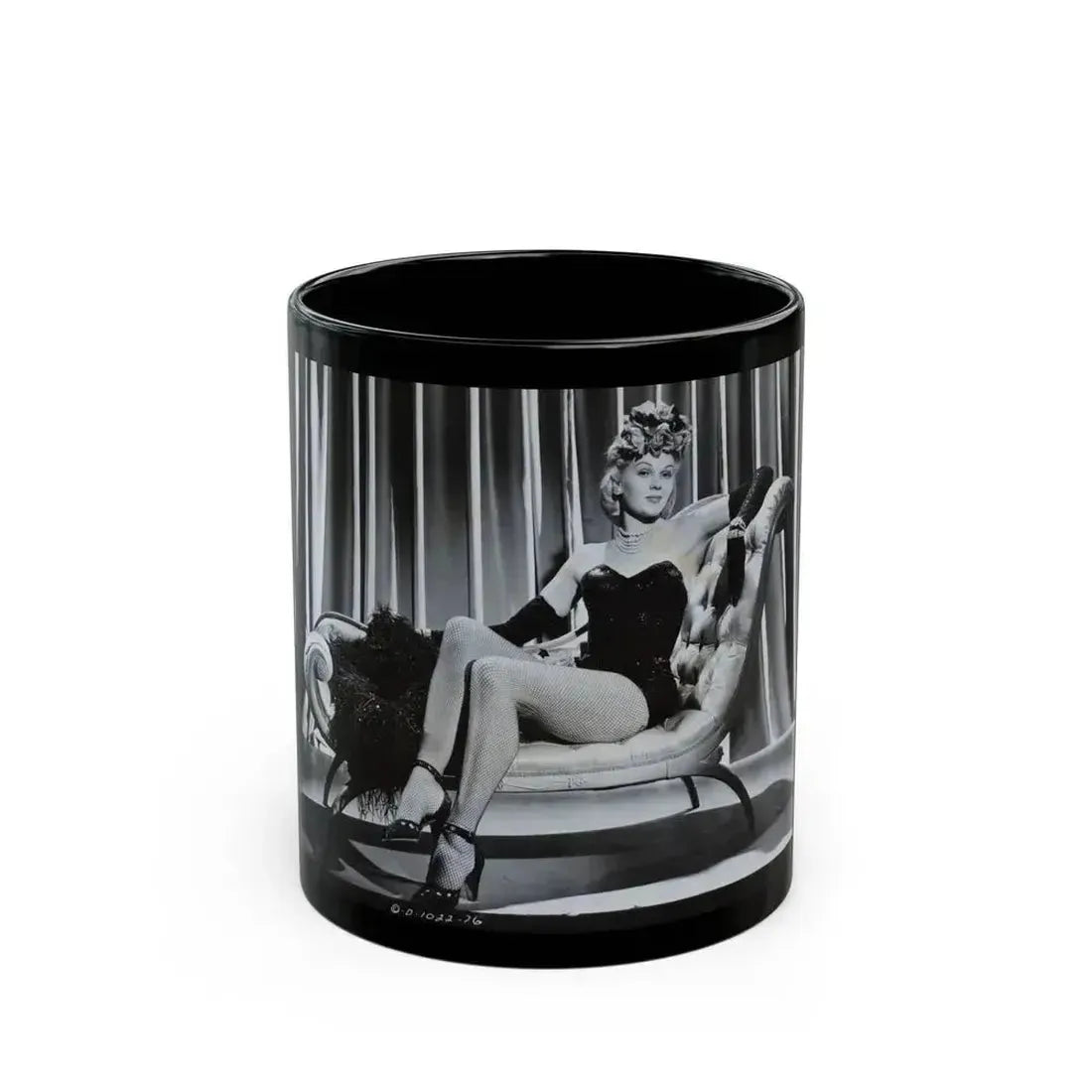 Adele Jergens #63 (Vintage Female Icon) Black Coffee Mug 11oz - Go Mug Yourself