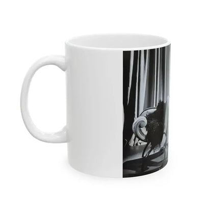 Adele Jergens #63 (Vintage Female Icon) White Coffee Mug - Go Mug Yourself