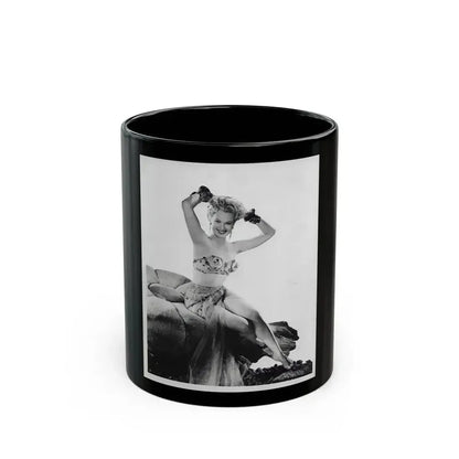 Adele Jergens #68 (Vintage Female Icon) Black Coffee Mug 11oz - Go Mug Yourself