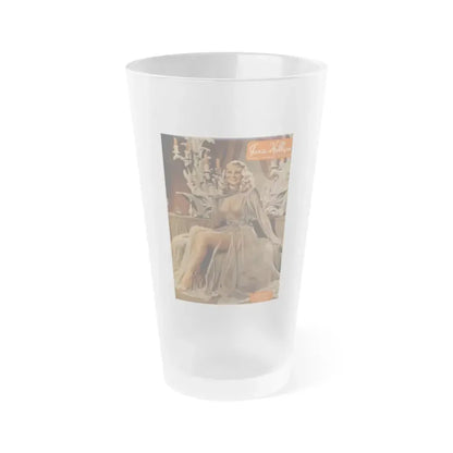Adele Jergens #74 - Mag. Cover (Vintage Female Icon) Frosted Pint Glass 16oz 16oz Frosted - Go Mug Yourself