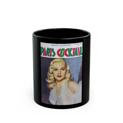 Adele Jergens #77 - Paris Mag. Cover (Vintage Female Icon) Black Coffee Mug 11oz - Go Mug Yourself