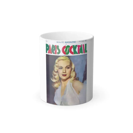 Adele Jergens #77 - Paris Mag. Cover (Vintage Female Icon) Color Changing Coffee Mug 11oz - Go Mug Yourself