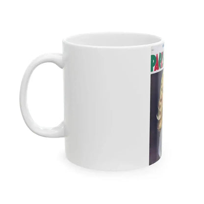 Adele Jergens #77 - Paris Mag. Cover (Vintage Female Icon) White Coffee Mug - Go Mug Yourself