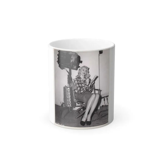 Adele Jergens #82 (Vintage Female Icon) Color Changing Coffee Mug 11oz - Go Mug Yourself